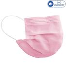 Caixa 500 Máscaras Descartáveis Rosa com Filtro e Clipe para Nariz Feminina em TNT Caixa 500 Máscaras Descartáveis Rosa com Filtro e Clipe para Nariz Feminina em TNT