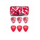 Caixa 6 Palhetas Maxgrip 0.60mm Eddie Van Halen Vermelha - Dunlop