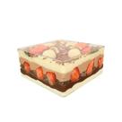 Caixa acrílica cake box 2l 16,5x16,5x8cm transp. lsc toys