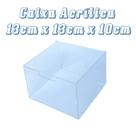 Caixa Acrilica Organizadora Transparente com Tampa 13x13x10 - Super 3D