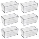Caixa Acrílica Retangular Com Tampa 7x3cm Com 50 Unidades Caixa Acrílica Retangular Com Tampa 7x3cm Com 50 Unidades