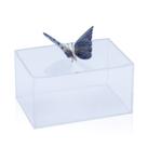 Caixa Acrílico Borboleta Jaspe Azul "G"
