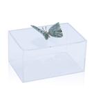 Caixa Acrílico Borboleta Jaspe Verde "G"