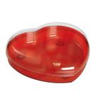 Caixa Acrílico Coração Vermelho 16,8x15x4,5 C/1 Und 18700019