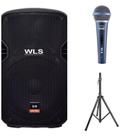 Caixa Acústica WLS S10 Ativa + Microfone 58A + Pedestal