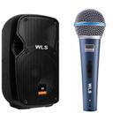 Caixa Acústica WLS S8 Ativa com Bluetooth + Microfone 58A