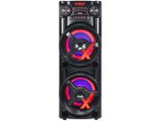 Caixa Amplificada Amvox New X 1000w 2x12 Poleg Bluetooth Usb Karaokê 2 Microfone Com Fio Multimídia
