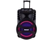 Caixa Amplificada Amvox Vegas - 880W RMS - Bluetooth - TWS - Bivolt - Efeitos LED - ACA 880