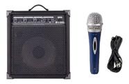Caixa Amplificada Multiuso Lx100 C/ Microfone