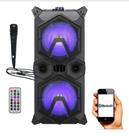 Caixa Amplificada Sumay Taurus 440w 2x6,5 Pol Blueto Usb Microfone C/Fio Multimídia Karaokê