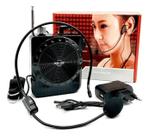 Caixa Amplificadora De Voz Portátil Com Microfone Headset Rádio FM USB Micro SD Recarregável Para Professor Palestra Aula Lacrado e Com NFe Caixa Amplificadora De Voz Portátil Com Microfone Headset Rádio FM USB Micro SD Recarregável Para Professor Palestra Aula Lacrado e Com NFe
