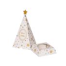 Caixa Arvore Panetone Estrelas Natal 03 Unidades Decora Doces Rizzo Tamanho:100g