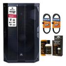 Caixa Ativa 15 Waldman 1400w Tcl 1400-15dsp + Polidor + Cabo P10