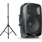 Caixa Ativa Staner PS1501 de 200 Watts RMS + Suporte Tripé Staner