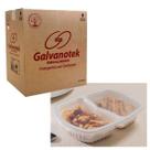 Caixa Bandeja. 1150ml 2-Div. Embalagem Galvanotek g322