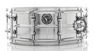 Caixa Bauer Steel Shell 14x5,5 TCM39 com canoas Tube Lugs, casco Aço cromado, abafador interno e travas de afinação