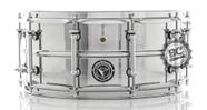 Caixa Bauer Steel Shell 14x6,5 TCM40 canoas Tube Lugs, casco Aço cromado, abafador interno e travas de afinação