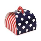 Caixa Bem Casado Navy Bandeira dos EUA - 6,5x6,5x5,5cm - 24 unidades - Cromus - Rizzo