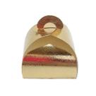 Caixa Bem Casado Ouro Texturizado - 6,5x6,5x5,5cm - 12 unidades - Assk - Confeitaria