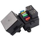 Caixa Bloco 2 Reles 4/5 Terminais 6 Fusiveis IP67