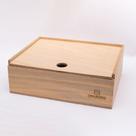 Caixa Box Cesta Madeira Compensado Naval Cru 6mm com Tampa de Correr