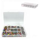 Caixa box organizador 13 divisorias maleta multiuso estojo pesca micanga costura brinquedo legos joias artesanato