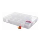 Caixa Box Organizadora Com 16 Divisórias Tampa Transparente