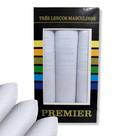 Caixa c/ 3 Lenço Algodão Puro Branco 39cm Premier