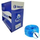 Caixa Cabo de Rede Internet 300 Mts Rj45 Cftv Cameras Vigilancia Cat5 Telecam Azul Multivias