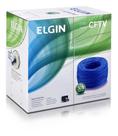 Caixa cabo rede e cftv 305m 4 pares cat5e elgin azul