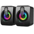 Caixa Caixinha De Som Pc Notebook Gamer Usb Led Rgb Potente