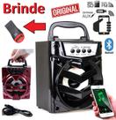 Caixa Caixinha de Som Portátil Bluetooth Celular Universal Sem Fio Mp3 Rádio Fm Usb + Adaptador Para Cartão Micro Sd