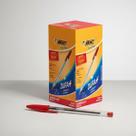 Caixa Caneta Bic Azul Preta Vermelha 50 Unidades Ponta 1.0mm