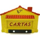 Caixa Carta Power Plastica Gradil ''Casinha''Amarela 23-1-Am Caixa Carta Power Plastica Gradil ''Casinha''Amarela 23-1-Am