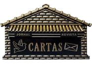 Caixa carta pvc chapa preto ouro 08p