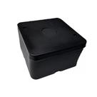 Caixa cftv abs 85x85x50mm preta uv