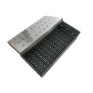 Caixa cirurgica inox 28x14x06cm com manta cinza