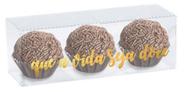 Caixa Clean 3 Doces Ouro 12 x 4 x 4cm - 10 unidades - Cromus