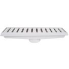 Caixa coletora 15x50cm c/grelha branca estrela