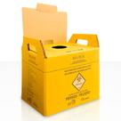 Caixa coletora agulha/seringa 13 litros bra box kit 1un