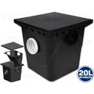 Caixa Coletora De Gordura Grande 42l Com Cesto Injetada Para Limpeza Metasul Preta Caixa Coletora De Gordura Grande 42l Com Cesto Injetada Para Limpeza Metasul Preta