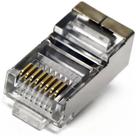Caixa com 100 conectores RJ45 Blindado / CAT6 - Exbom Caixa com 100 conectores RJ45 Blindado / CAT6 - Exbom