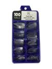 Caixa Com 100 Tips Estileto Para Alongamento De Unhas Fan Nails Profissnal