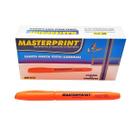 Caixa com 12 Caneta Marca Texto Laranja Masterprint