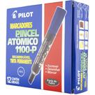 Caixa com 12 Pincel Atomico 1100P Azul Recarregavel Pilot