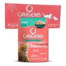 Caixa com 18 Sachês Origens para Gatos Castrados Sabor Salmão 85g.