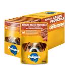 Caixa com 18 Sachês Pedigree para cães adultos de raças pequenas sabor cordeiro ao molho 100g.