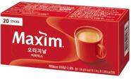 Caixa com 20 cafés solúvel maxim original café de dorama para o lanche deixar na copa do escritório
