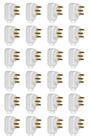 Caixa com 20 Plugues Macho 3pinos 2P T Legrand 10A 250V Branco Ref. 615901