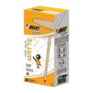 Caixa com 25 Caneta Bic Cristal Efeito Matte Corpo Dourado
